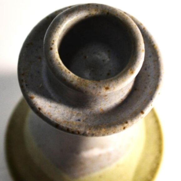 Vintage GK Pottery Clouded Sky Candle Holders Set Of 2 Bar Harbor Maine - Picture 5 of 5